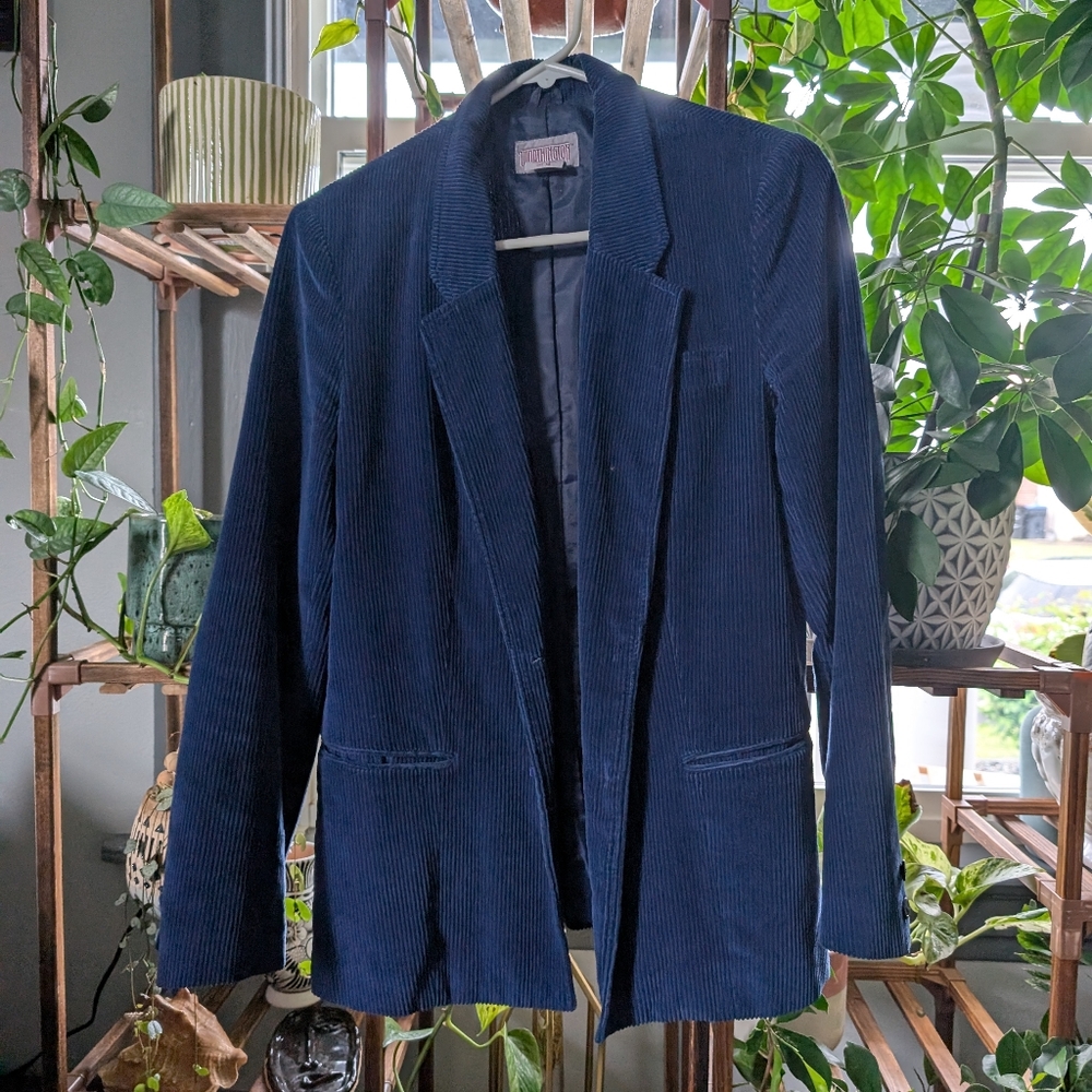 Blue Corduroy Blazer